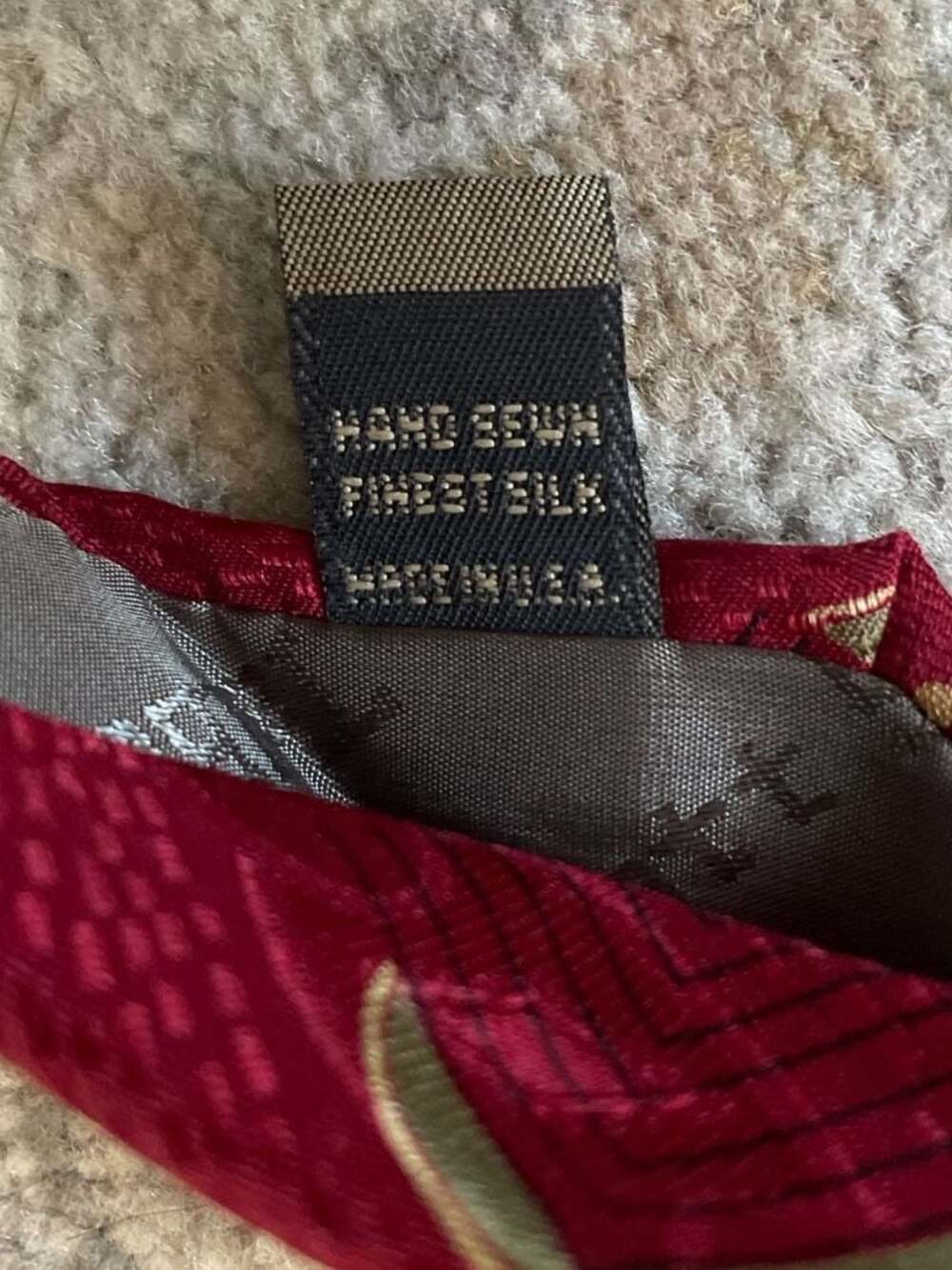 Robert Talbott Studio Gallagher Red Silk Necktie … - image 6